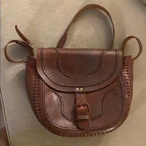 Vintage Bohemian genuine leather cross body